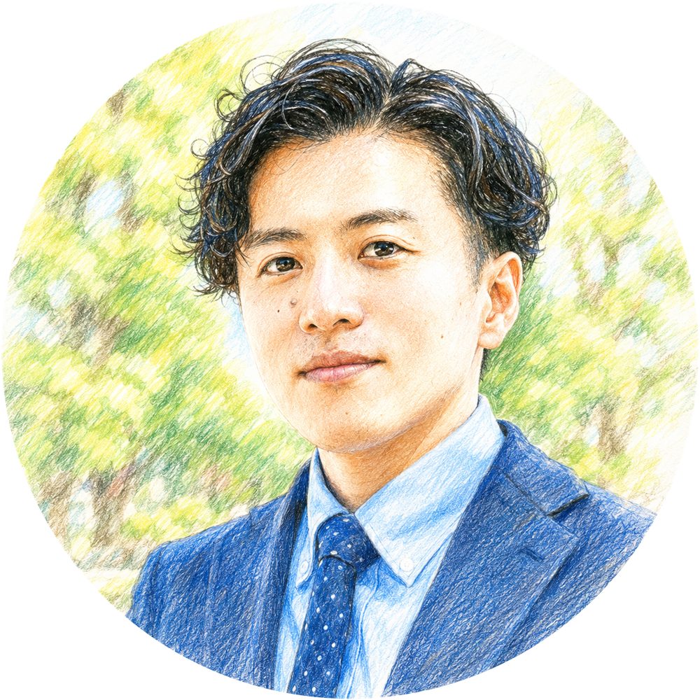 福井県の古物商許可ガイドを監修した行政書士・公認会計士・税理士 小野 好聡の似顔絵
